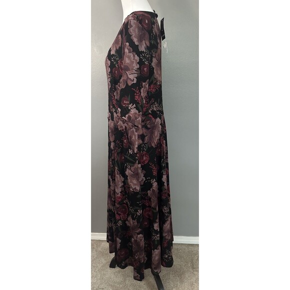 Torrid Size 2 (18-20) Floral Maxi Dress Short Sleeve Babydoll Boho Maxi NWT - Picture 2 of 6
